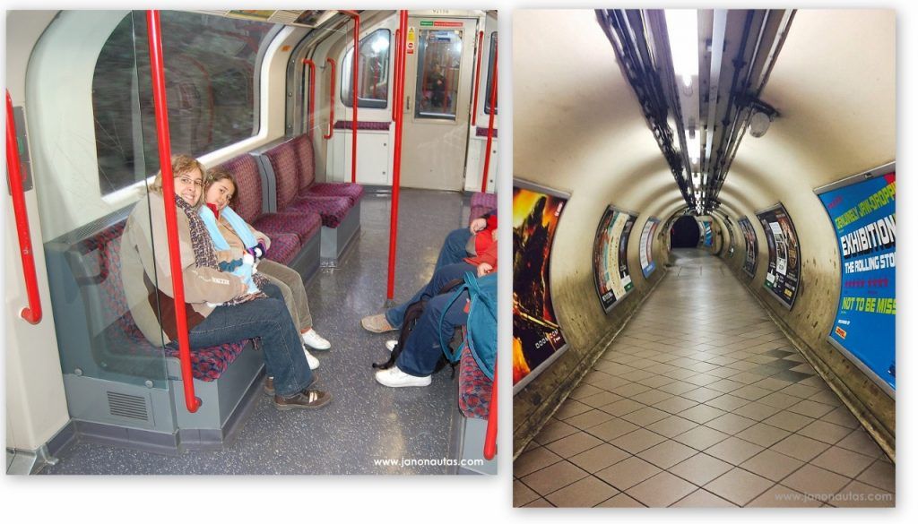 Un vagón y un pasillo del metro 25 cosas que hacer y ver en Londres